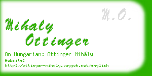 mihaly ottinger business card
